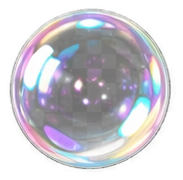 Iridescent bubble