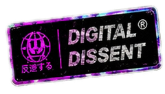 Digital dissent sticker