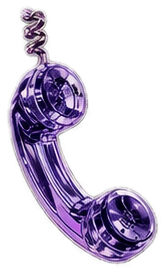 Purple transparent phone